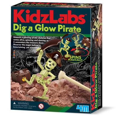4M KidzLabs Dig a Glow Pirate