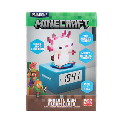 Paladone Minecraft Axolotl Icon Alarm Clock