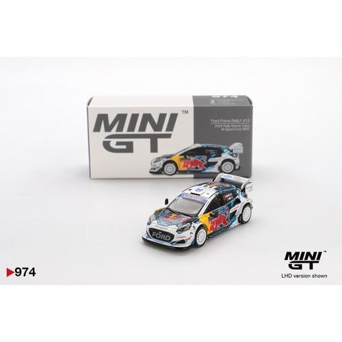 Mini GT Ford Puma Rally1 #13 M-Sport Ford WRT 2024 Rally Monte Carlo