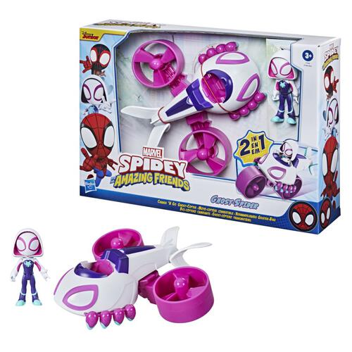 Spidey & Amazing Friends Figures With Convertible Vehicles - Assorted