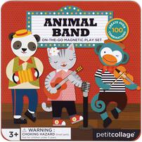 Petit Collage Mts Animal Band On-The-Go Magnetic Play Set
