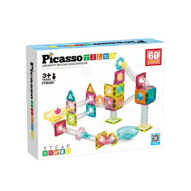 Picasso Tiles 60pcs Marble Run Travel Size
