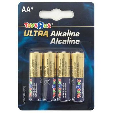 Ultra Alkaline AA Batteries 4 Pieces