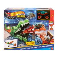 Hot Wheels Monster Truck Knock The Croc Challenge