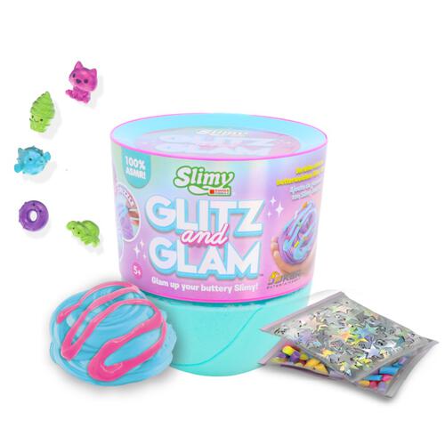 Slimy Glitzn Glam with Dome Topper - Assorted Color Slime