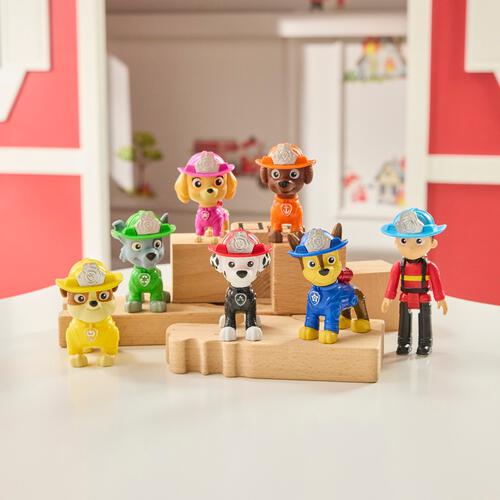 Paw Patrol Fire Rescue Team Figure Pack With 7 Collectible Figures
