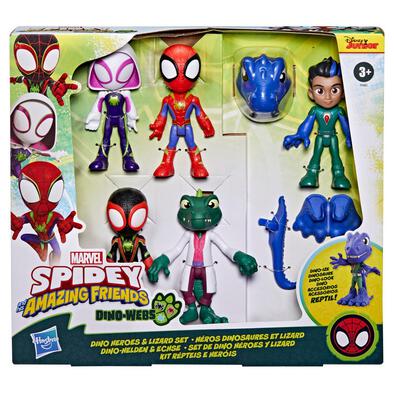 Spidey Amazing Friends Dino Heroes and Lizard Set