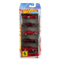 Hot Wheels JLN12 Rosso 5-pack (Ferrari)