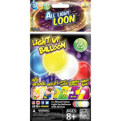 Yoheha All Light Loon Light Up Balloon - Assorted