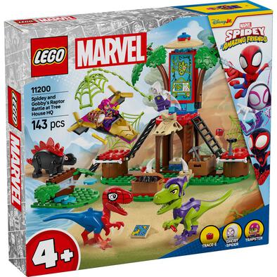 LEGO Marvel Spidey and Gobby's Raptor Battle at Tree 11200