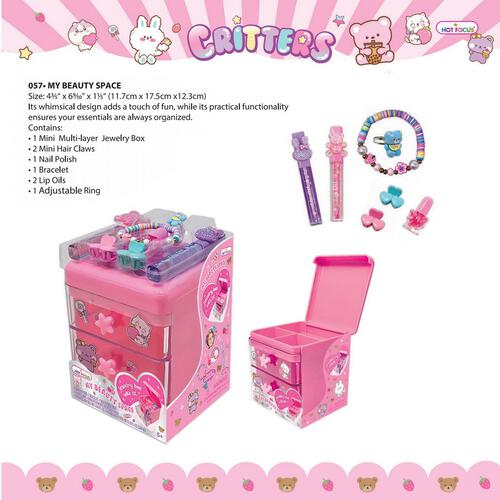 Hot Focus My Beauty Space Critter Beauty Kit Manicure Nail Art Sticker