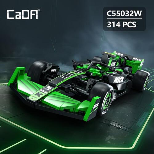 CaDA Kick Sauber F1 Team C44 Racing Car Brick DIY 1:24 Scale Vehicles Set