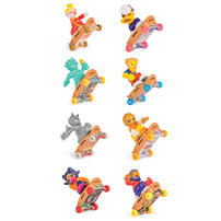 Teck Deck Free Riders Collectible Mini Skateboard Figure M01- Assorted