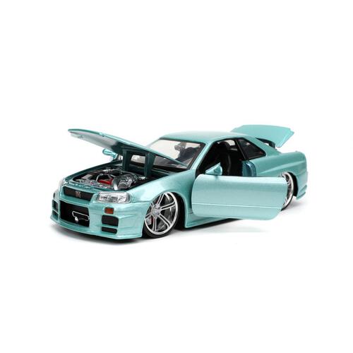 JADA 1:24 FF 2002 Nissan Skyline GT-R R34 -Green