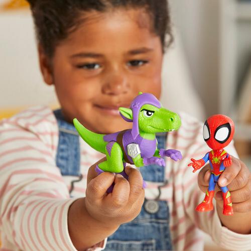 Spidey Amazing Friends Hero Dino Webs Fig -Assorted