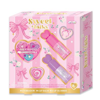 Hot Focus Sweet Talks Bowtiful Beauty Kit Washable Non-Toxic Makeup Toy Set