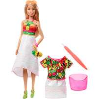 Barbie Crayola Rainbow Fruit Surprise Doll and Fashions