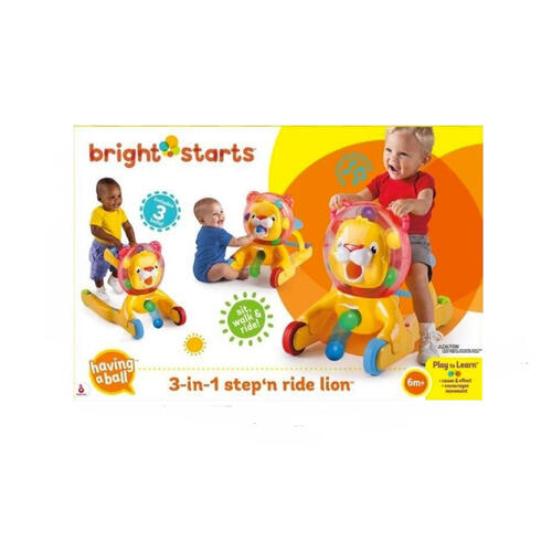 Bright Starts 3-In-1 Step N Ride Lion