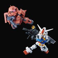 Gundam Bd* -1800 Sd Gundam Cross Silhouette Rx-78-2 & Ms-06S Zaku Ii  