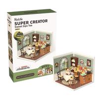 Robotime Rolife Super Creator Sweet Sips Tea Plastic DIY Miniature House