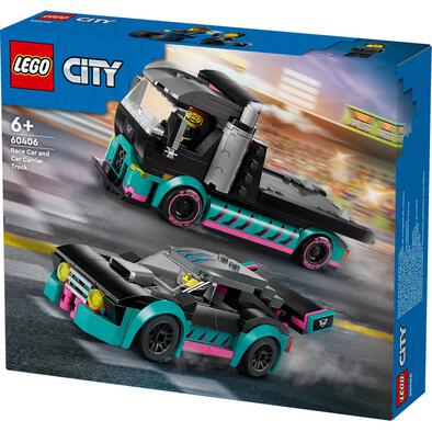 LEGO City Race Car and Car Carrier Truck 60406