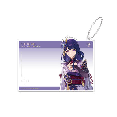 Genshin Impact Acrylic Keyholder- Raiden Shogun (Genshin Impact 3Rd Anniversary Photo Card Series)