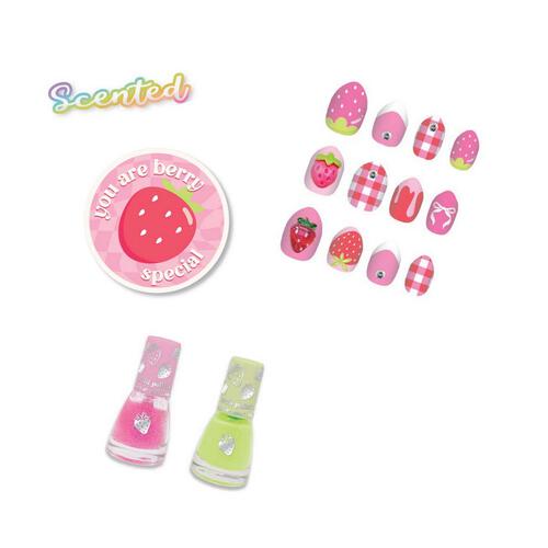 Hot Focus Luxe Lacquer Strawberry Manicure Nail Art Sticker