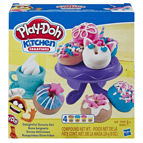 Play-Doh Kitchen Creations Delightful Donuts Set With 4 Colours