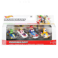 Hot Wheels Mario Kart 4 Pack - Assorted (1 Pc)