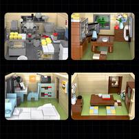 CaDA Initial D Fujiwara Tofu Shop Bricks Mechanical Master
