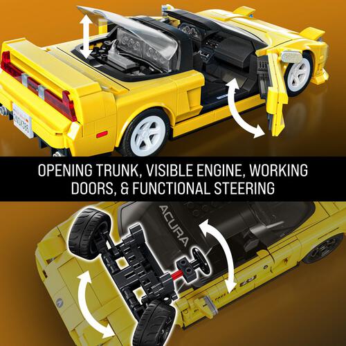Mattel Brick Shop Hot Wheels Elite Series Acura Nsx Yellow (Sam'S)