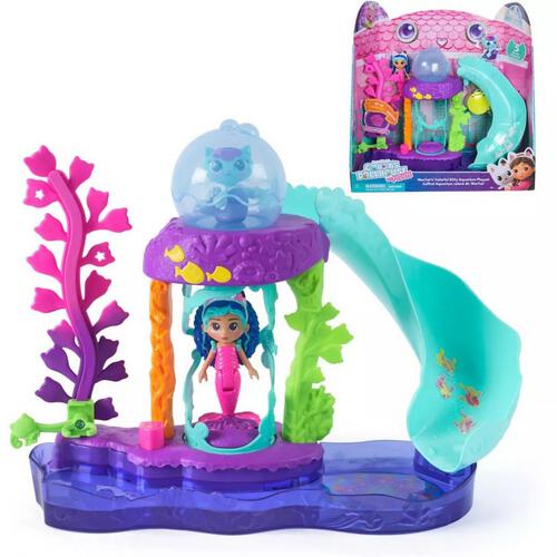 Gabby's Dollhouse Mercats's Colorful Kitty Aquarium Playset