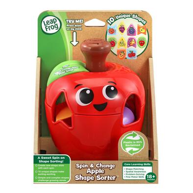 LeapFrog Spin & Change Apple Shape Sorter