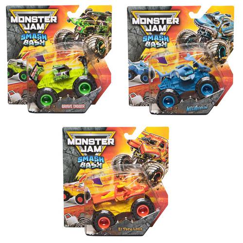 Monster Jam 1:64 Single Pack Smash and Bash - Assorted
