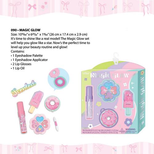 Hot Focus Magic Glow Glow Mode Beauty Kit Washable Non-Toxic Makeup Toy Set