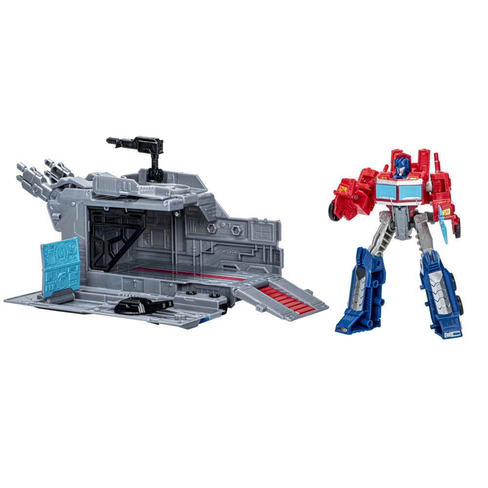 Transformers EarthSpark Optimus Prime Battle Base Trailer | Toys\