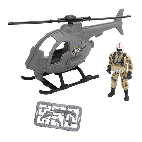 Soldier Force Patrol Vehicle Playset - Helicopter