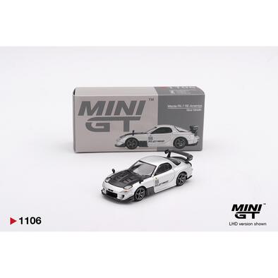 Mini GT Mazda RX-7 RE-Amemiya Silver Metallic