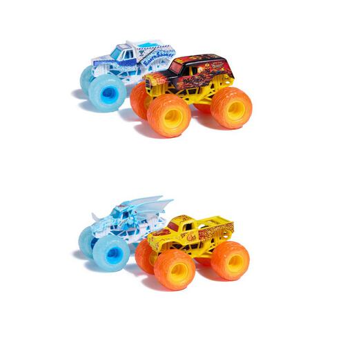 Monster Jam 1:64 Fire & Ice Monster Trucks 2 Pack - Assortment
