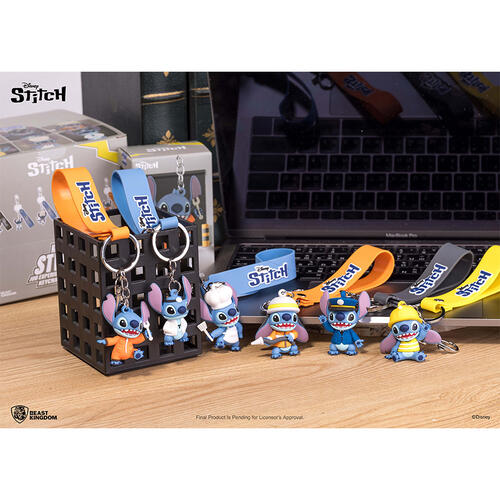 Beast Kingdom Disney Stitch Job Experience Camp Keychain Blind Box - Assorted