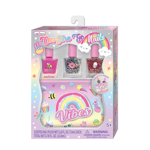 Hot Focus On The Go Nails Rainbow