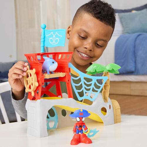 Marvel Spidey and his Amazing Friends Toys Water-Webs Spidey Island