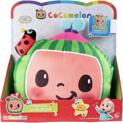 Cocomelon Night Time Glow Melon 8" Soft Toy