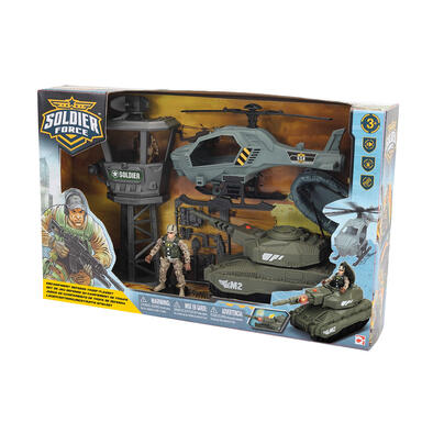 Soldier Force Encampment Defense Troop Playset