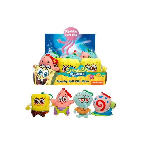 Spongebob Mixed Character Plush With Beltclip 10cm