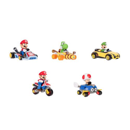 Super Mario Kart Racers Vehicle W6 - Assorted (1 Pc)