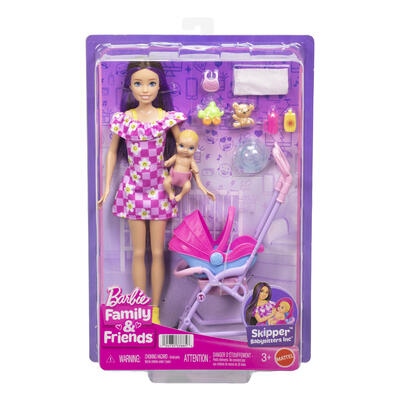 Barbie Skipper Babysitters + Charms Stroller