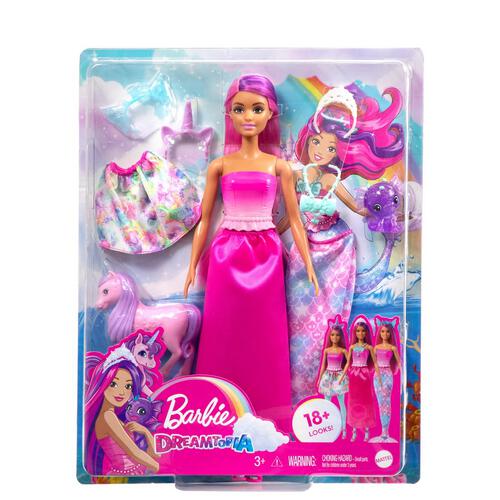 Barbie Fairytale Dress Up Doll With Fantasy Pets