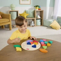 Fisher Price Wood Color Wheel Puzzle