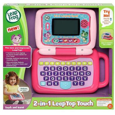 LeapFrog 2 In 1 Leaptop Touch Pink